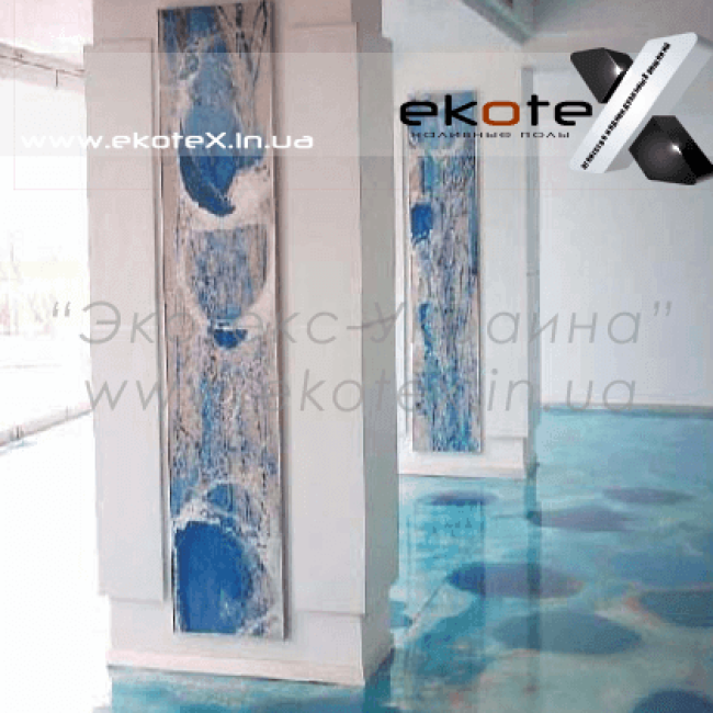 декоративные наливные полы ekoteX наливной пол lux/ex-210