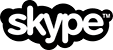 Skype logo black